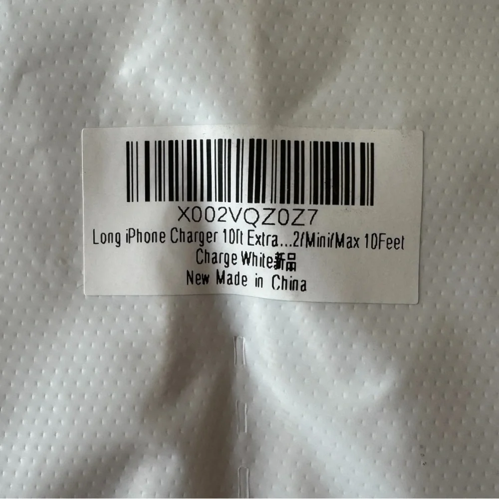 2 Pack 10FT iPhone Charger Lightning Cable Extra Long White Charging Cord